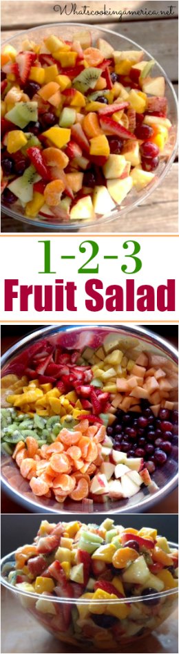 Fruit Salad with 1-2-3 Dressing Recipe, Whats Cooking America