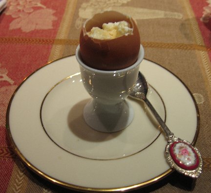 Arpege Egg served in an egg cup