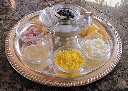 Caviar Service With Traditional Accompaniments Unsalted Butter And