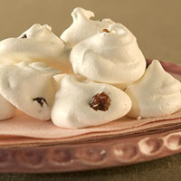 Cherry pecan meringue cookies