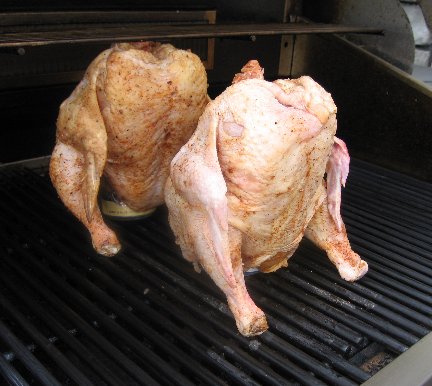 Uncooked Beer Butt Chicken