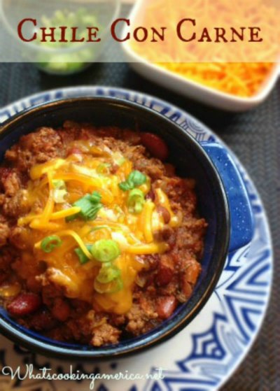 Chile con Carne, Recipes