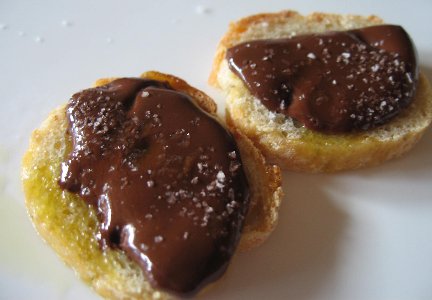 Toast with Chocolate and Fleur de Sel