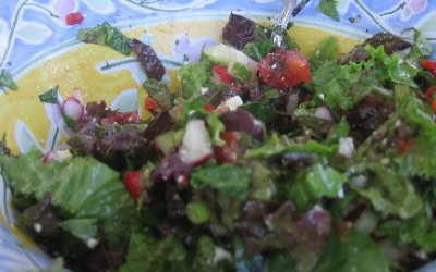 chopped green salad