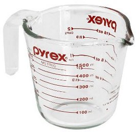 Glass measuring cup