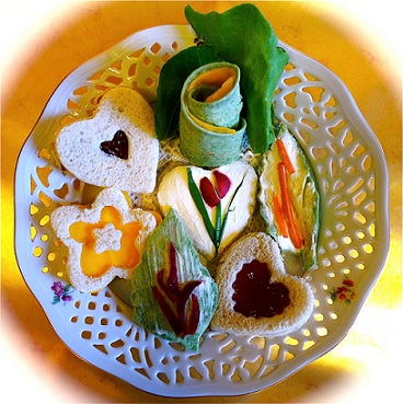 Decorated Teatime Sandwiches