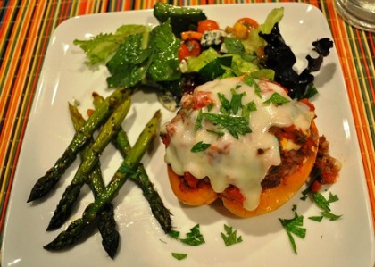 Italian Stuffed Bell Peppers Recipe Whats Cooking America