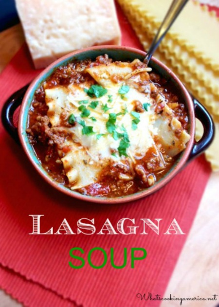 Bowl of Lasagna Soup