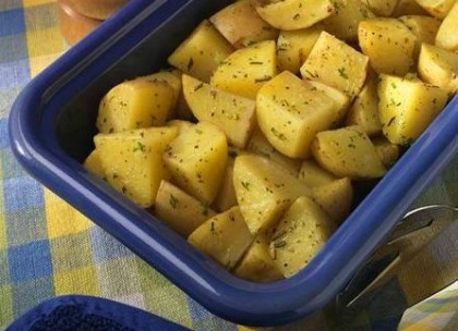 Microwave Roasted Potatoes Recipe Whats Cooking America