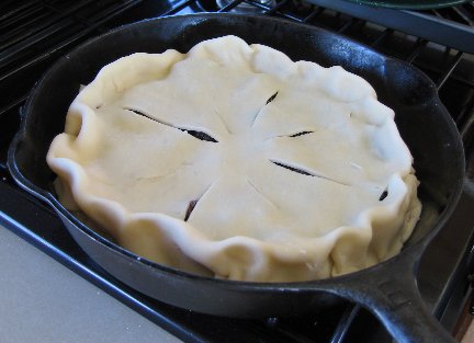 Blueberry Pie ready to bake