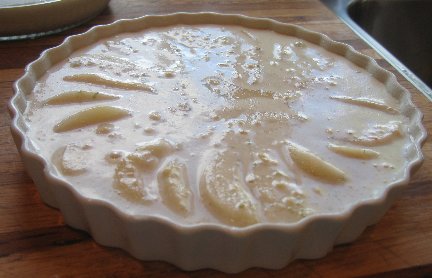 unbaked Pear Clafouti