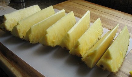 cut pineapple