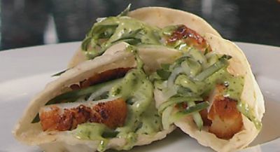 Scallop Tacos with Cabbage Slaw