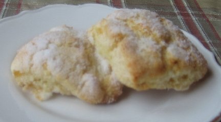 two Stephanie Inn Scones on a white plate from the scone recipes collection