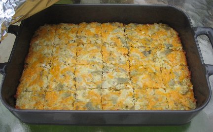 Spinach Cheese Squares Recipe, Whats Cooking America
