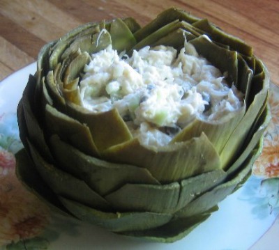 Crab Stuffed Artichoke