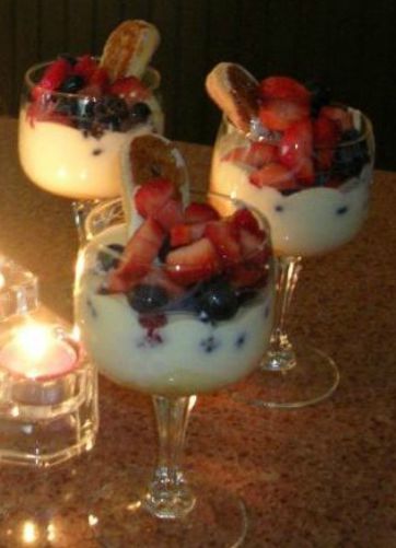 Zabaglione With Fresh Berries Recipe Whats Cooking America
