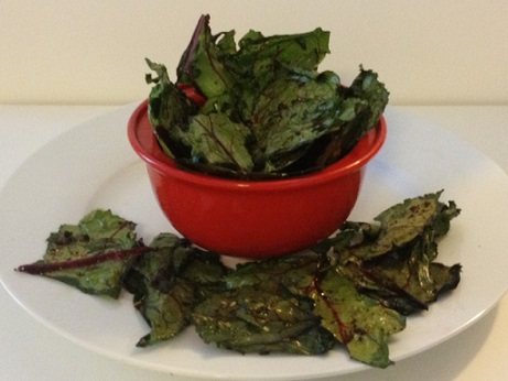 Beet Green Chips