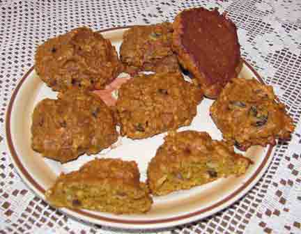 Harvest Oatmeal Cookies on a plate
