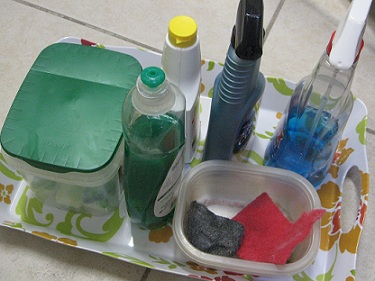 Cleaning up clutter under the sink