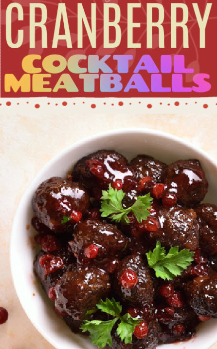 Cranberry Pinot Noir Meatballs