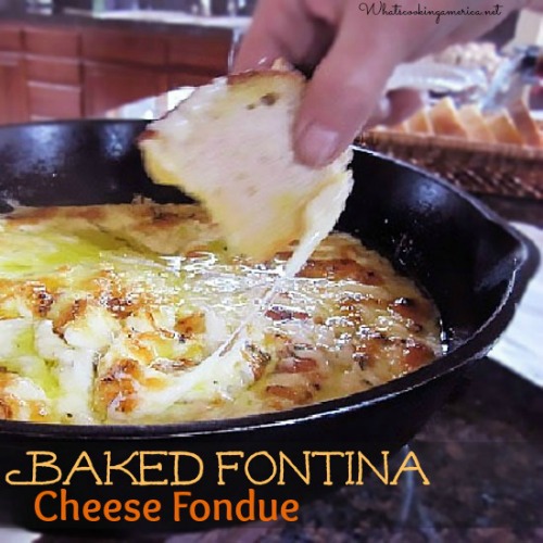 Baked Fontina Cheese Fondue Recipe - 