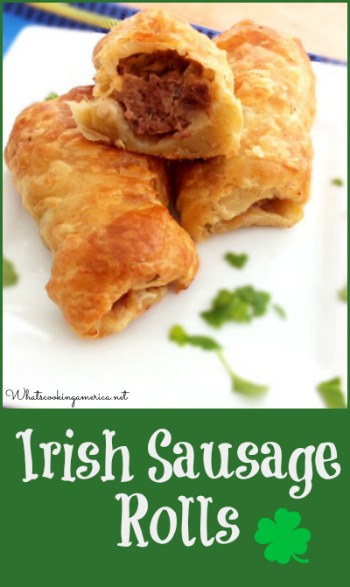 American Country Food Recipes Irish Sausage Rolls Recipe Whats Cooking America 