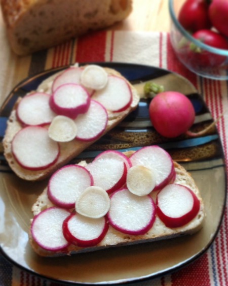 Spring Radish Sandwich Recipe Whats Cooking America