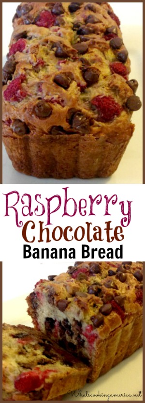 Raspberry Chocolate Banana Bread
