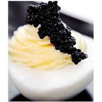 Uptown Caviar Deviled Eggs Recipe, Whats Cooking America