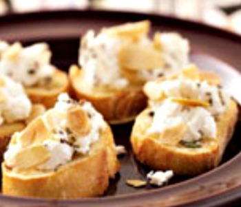 Goat Cheese and Truffle Oil Crostini Recipe