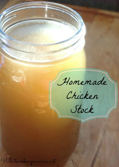 Homemade Chicken Stock Recipe, What's Cooking America