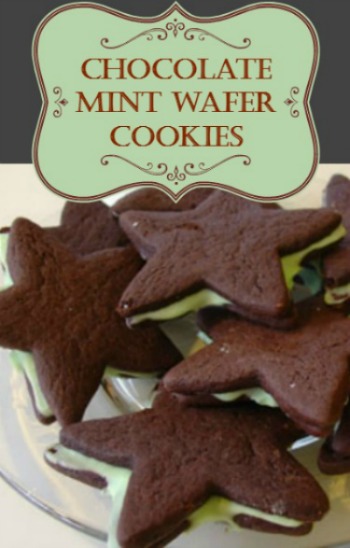 Chocolate Mint Wafer Cookies