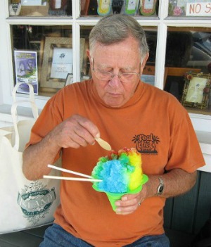 Eating Shave Ice