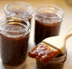 Canned Fireball Apple Butter Barbecue Sauce