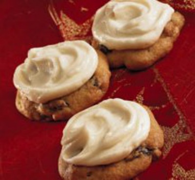 Frosted Date Cream Cookies
