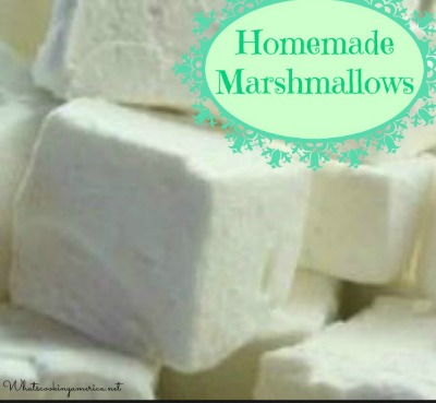 Homemade Marshmallows stacked 