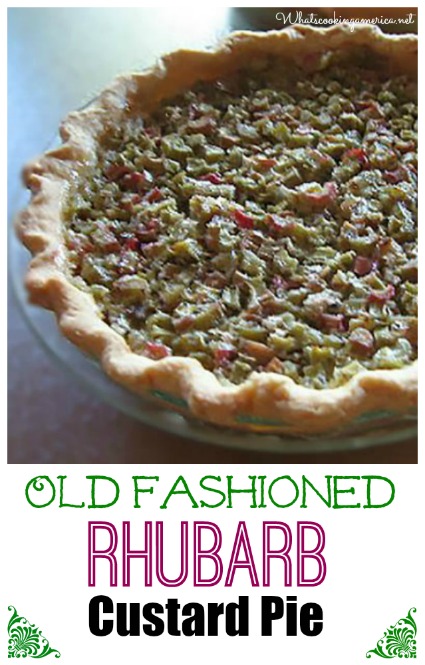 Rhubarb Custard Pie 