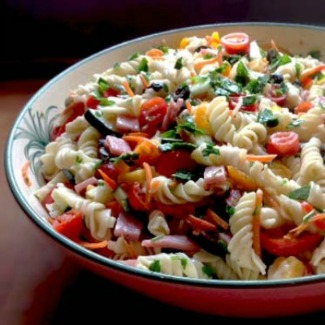 colorful Picnic Salad served in a large bowl