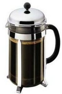 French Press filled with coffee