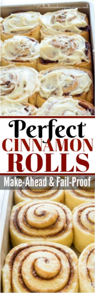 Perfect Cinnamon Rolls-a make ahead and fail-proof recipe