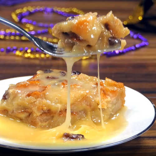New Orleans Bread Pudding with Bourbon Sauce