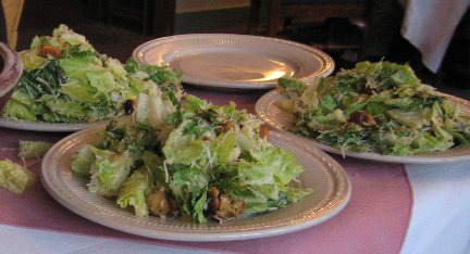 salad plate of caesar salad