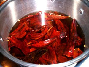 Soaking Dried Chile Peppers