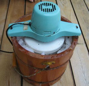 homemade ice cream machine