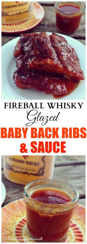 Fireball Whisky Glazed Baby Back Ribs and Sauce