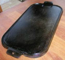 How to clean hotsell cast iron flat griddle