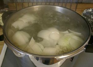 Lengua and Onions in Water