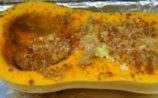 Roasted Butternut Squash with cinnamon and nutmeg