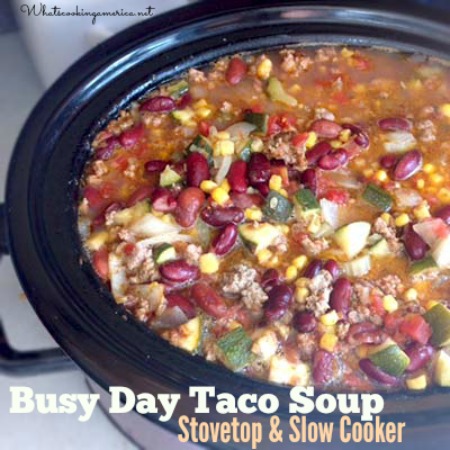Taco Soup in Slow Cooker